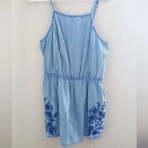 Floral Blue Romper